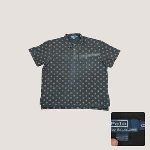 Polo by Ralph Lauren | Faded 90s Floral Boxy XXL Grunge Shirt
